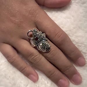 Sale Vintage Marchasite Leafy Style Ring